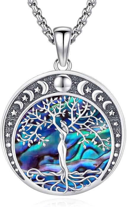 Witchy Jewelry for Women Men Nudo De Bruja Plata 925 Original Witches Knot Necklace Tetragrammaton Hecate Necklace Lilith Necklace Pentagram Necklace Cat Necklace Triple Moon Goddess Pendant Necklace