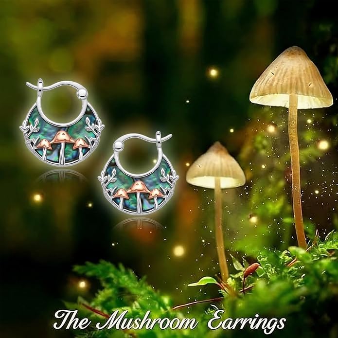 Tree of Life/Sunflower/Mountain/Daisy/Flower/Dragonfly/Butterfly/Earrings 925 Sterling Silver Hoop Earrings for Women
