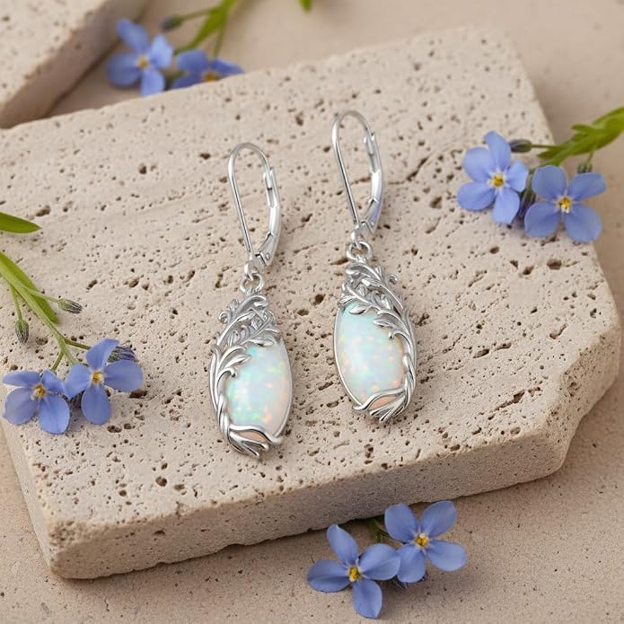 POPLYKE Tree of Life Teardrop Drop Dangle Earrings Sterling Silver Leverback Earrings Jewelry