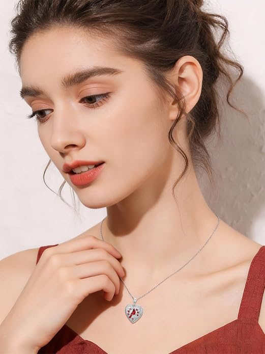 Dorunmo Personalized Locket Necklace 925 Sterling Silver that Holds Pictures Butterfly Birthstone Photo Heart Locket Custom Jewelry Congratulations New Beginnings New Job Gifts for Women