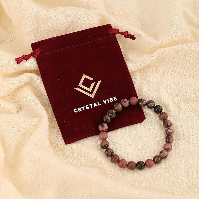 Crystal Vibe - Healing Crystal Bracelet for Women & Men | Natural Gemstone Bead Bracelet | Adjustable Handmade Energy Stone Bracelet | Bracelet for Meditation, Yoga & Daily Wear | Multiple Types