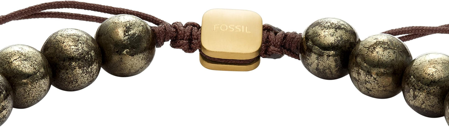 Fossil Men's Stainless Steel and Genuine Leather and/or Beaded Bracelet for Men