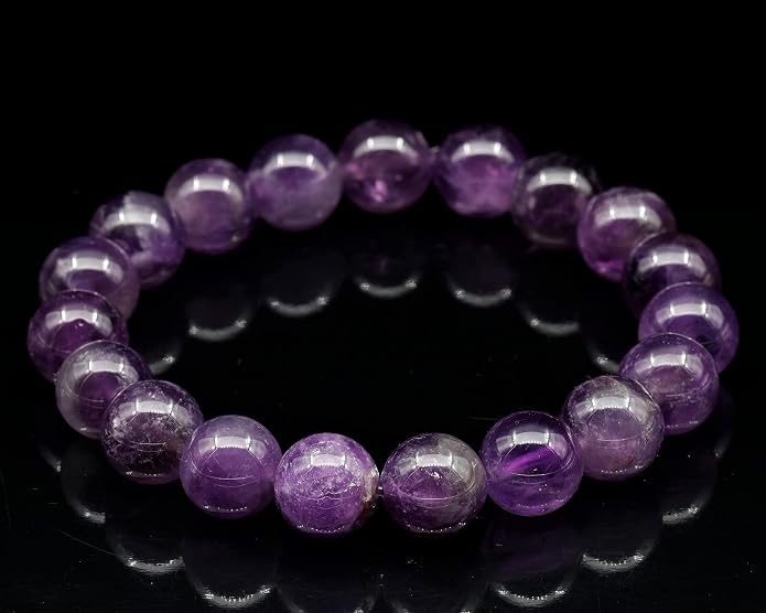 Natural Gemstone Beaded Stretch Bracelet for Men & Women | Handmade 8mm Stone Jewelry | Zodiac Chakra Elastic Bracelet | Meaningful Gift Collection