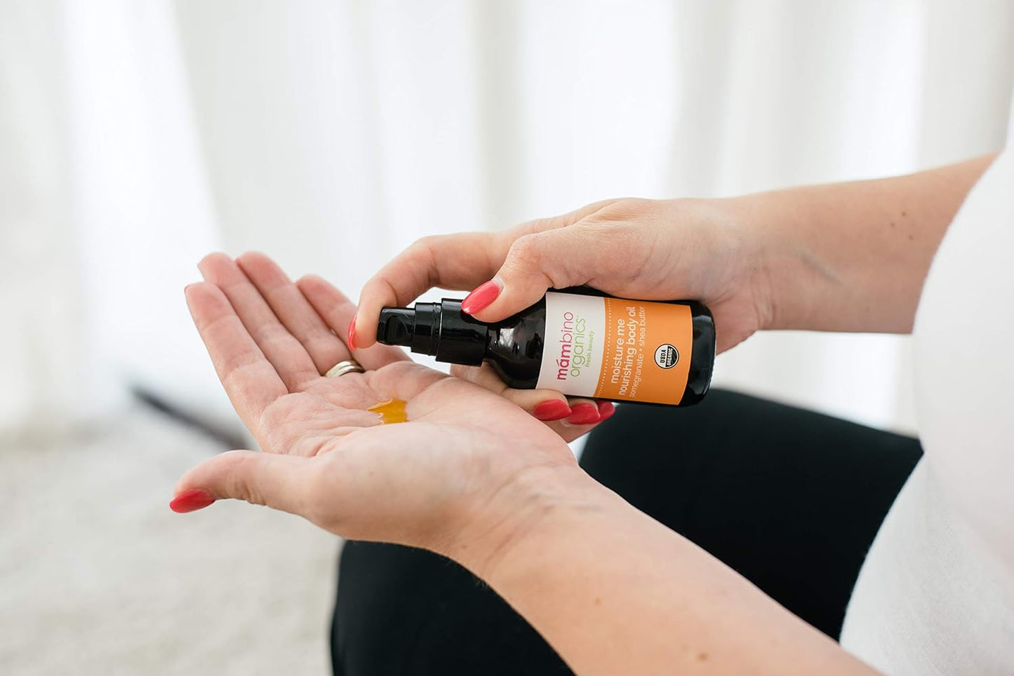 Mambino Organics Oh Baby! Belly Oil – Organic Elasticity Oil with Egyptian Calendula, Vietnamese Tamanu & Dutch Shea – Pregnancy Oil for Stretch Marks – Vegan Cruelty-Free Maternity Care, 2 fl oz