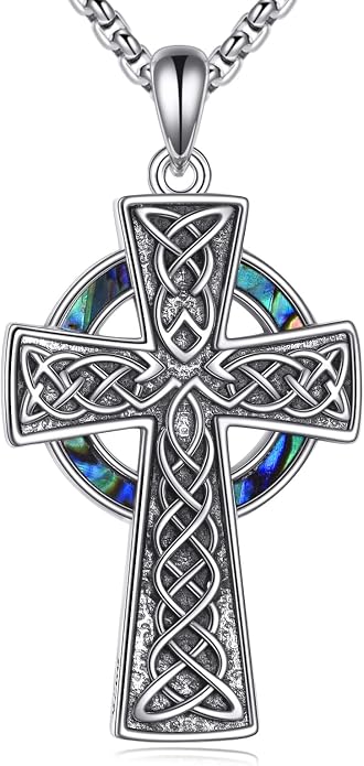 Cross Necklace 925 Sterling Silver Cross Faith Pendant Christian Jewelry Gifts for Women Men