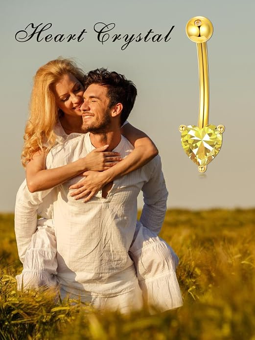 Sterling Silver 14G Belly Button Rings Cross/Cat/Butterfly/Cow/Skull/Birthstone Heart Navel Rings 16mm Body Piercing Jewelry for Women