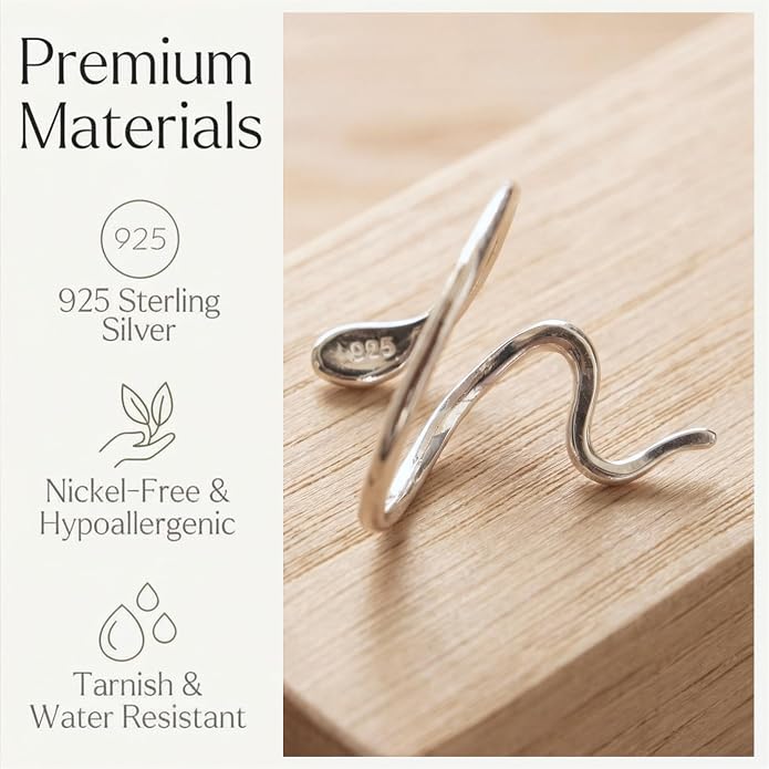 Sterling Silver Toe Ring, Handmade Adjustable Open Band, Minimalist Dainty Summer Beach Foot Jewelry for Women, Can Be Worn as Knuckle or Pinky Ring