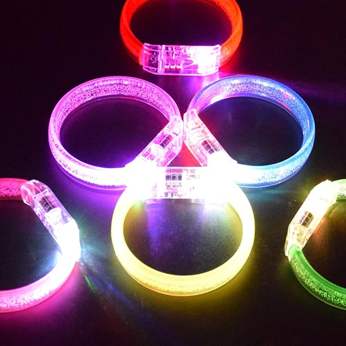 M.best 112pcs Glow Bracelets Glow in The Dark Party Supplies Bracelets Toys for Kids Birthday Halloween Christmas Party Favors