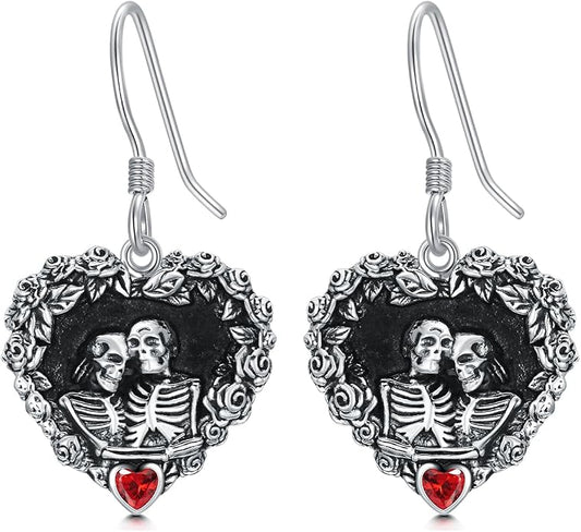 Animal/Leaf/Gothic Dangle Earrings 925 Sterling Silver Animal/Leaf/Gothic Dangle Drop Earrings Easter/Halloween/Christmas Jewelry Gifts for Women Her