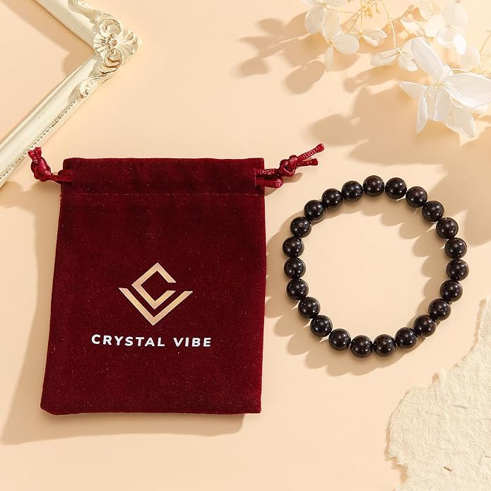 Crystal Vibe - Healing Crystal Bracelet for Women & Men | Natural Gemstone Bead Bracelet | Adjustable Handmade Energy Stone Bracelet | Bracelet for Meditation, Yoga & Daily Wear | Multiple Types