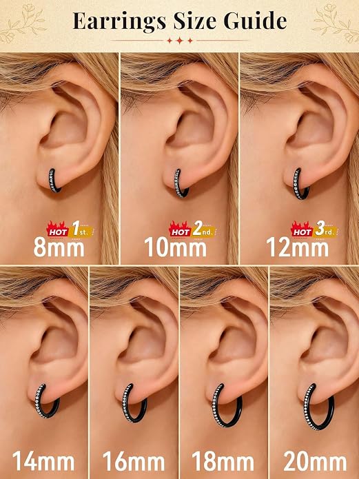 FaithHeart 925 Sterling Silver Post Huggie Hoop Earrings for Women, Silver Small Hoop Earring, Hypoallergenic Cartilage Earrings for Women
