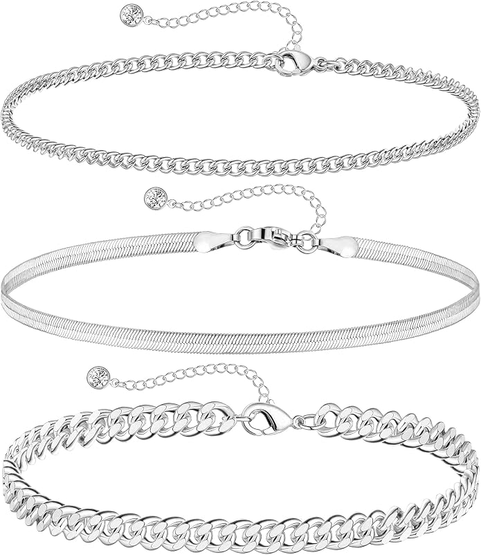 DEARMAY Gold Anklets for Women Waterproof, Non Tarnish14K Gold Plated Ankle Bracelets Set Stack, Summer Beach Jewelry Gifts for Vacation, Bikini Outfits for Women Mom Her