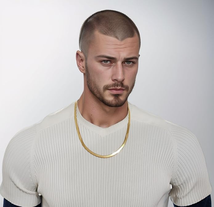Herringbone Chain 316L Stainless Steel 14,16,18,20,22,24,27,30 inches Necklace for Men and Women in Gold, Silver Tone