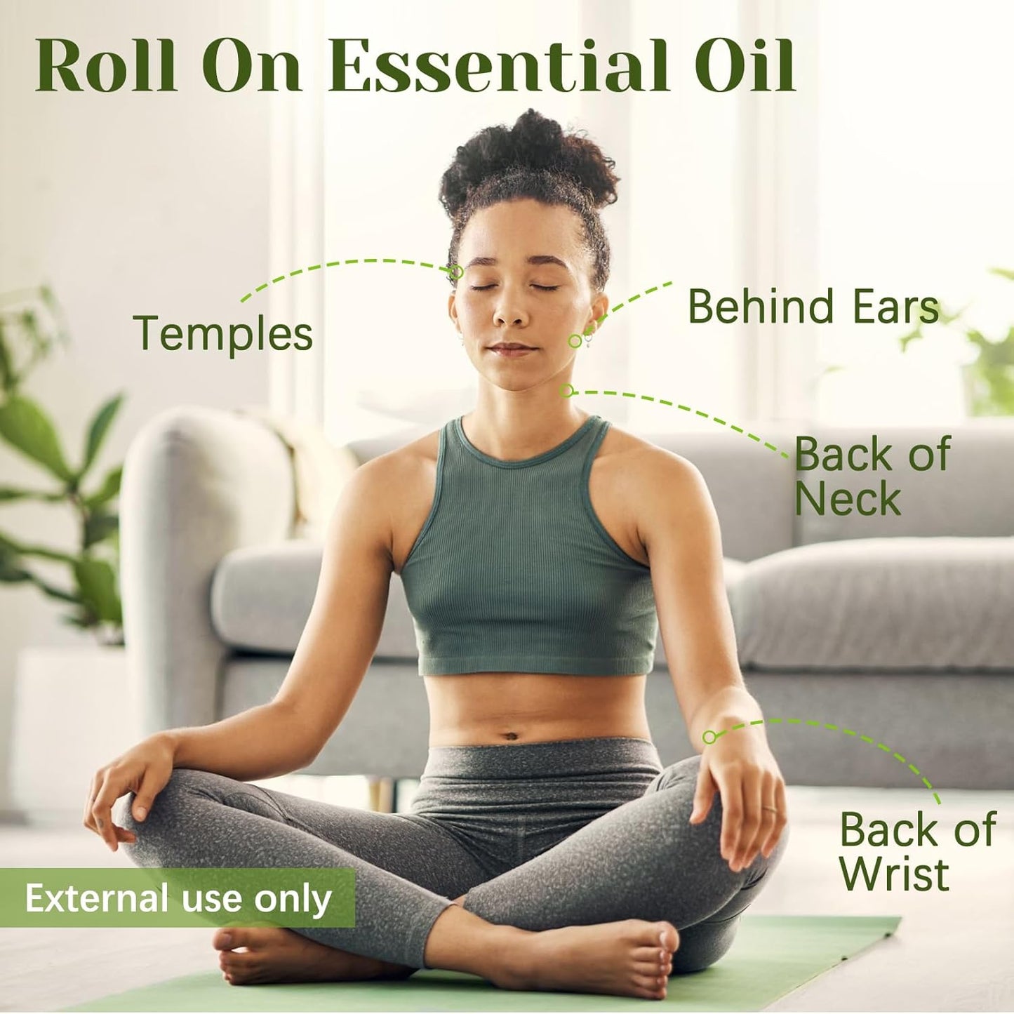 Citronella Essential Oil Roll On, Citronella Oil for Skin, Relaxation Gift for Women and Men