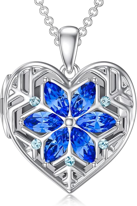 Dorunmo Personalized Locket Necklace 925 Sterling Silver that Holds Pictures Butterfly Birthstone Photo Heart Locket Custom Jewelry Congratulations New Beginnings New Job Gifts for Women
