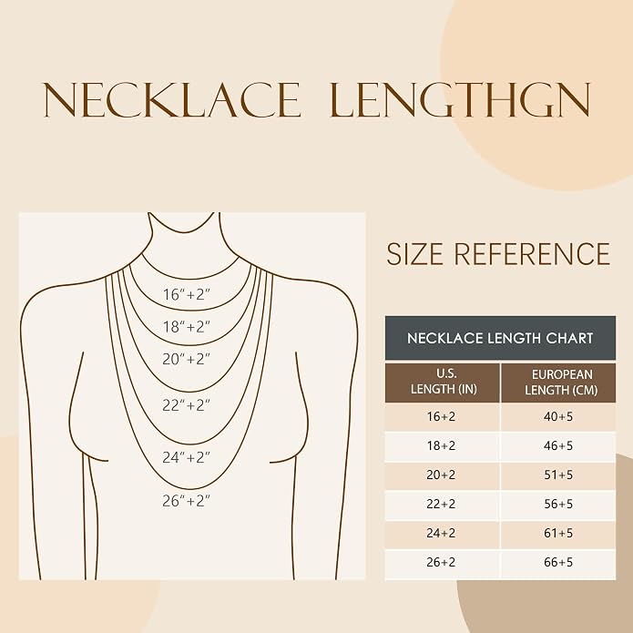 BAYLAY Gold Chain Necklace for Women - 18K Gold Plated Necklace Chain Dainty Gold Necklace for Women Gold Chain Gold Necklace Gold Jewelry Gifts Size 16/18/20/22/24/26 Inch