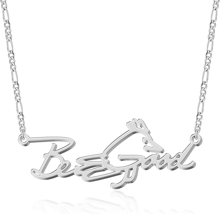 Personalized Actual Handwriting Necklace - Memorial Keepsake Jewelry, Custom Name or Signature, 925 Sterling Silver/ Stainless Steel, Gift for Mom, Wife, Daughter on Mother's Day, Anniversary, Birthday