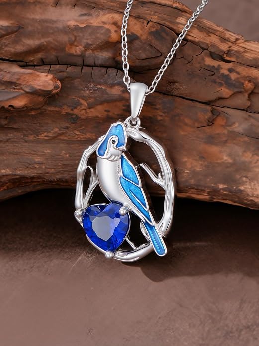 Midari Ocean Necklace 925 Sterling Silver Flamingo Mama Bear Dolphin Penguin Sea Turtle Axolotl Desert Cactus Nautical Rudder Tropical Palm Compass Wave Pendant Boho Jewelry Gifts for Women Men