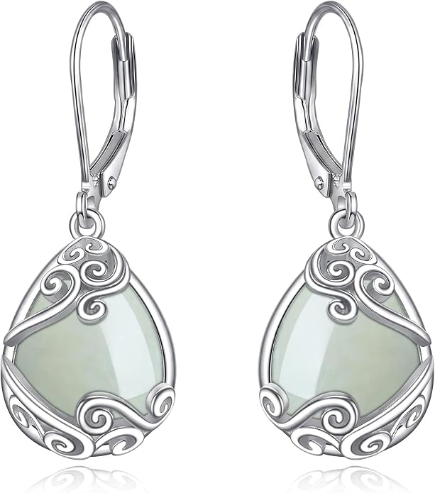 Teardrop Tree of Life/Filigree Earrings for Women Dangle Leverback Earrings Jewelry Gift Anniversary For Her