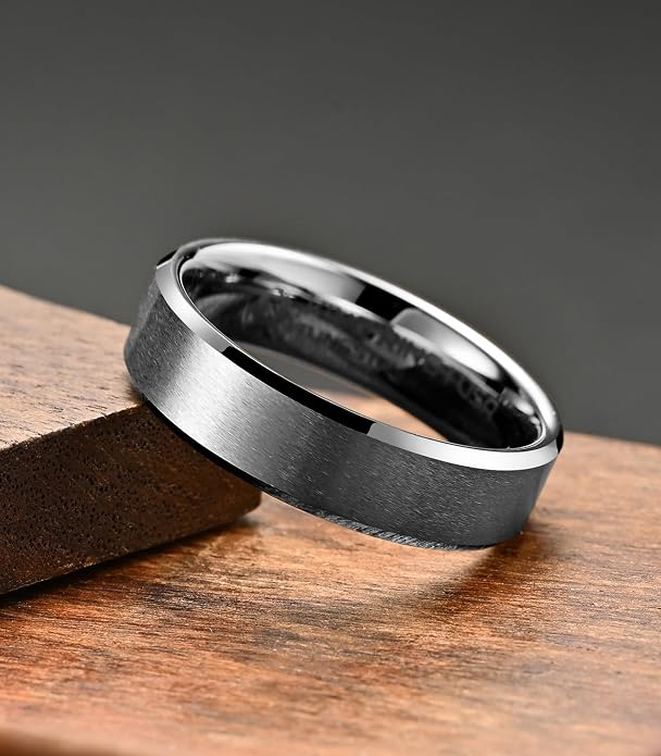King Ring Tungsten 4/6/8/10mm Rings – Super Polished Matt Finish Tungsten Rings – Designed in USA