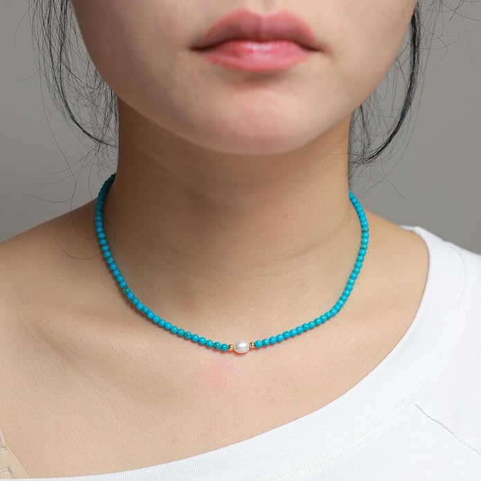14K Gold Plated Paper Clip Chain Link Necklace Satellite Cross Key Starfish Turquoise Heart Necklace for Women