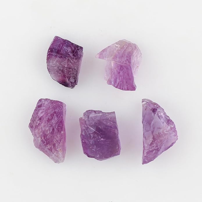 5pcs, Wholesale Raw Natural Gemstones and Crystals, Assorted Rough Stones, Bulk Loose Rock Supplies, DIY Crafts-Jewelry Making, Wire Wrapping, Gem Collection