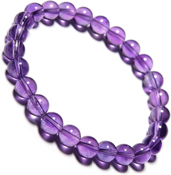ILLUMINIA 5A Grade Natural Crystal Gemstone Bracelet | Healing Energy Charged Quartz Stone Bead | Handcrafted Stretch Bracelet for Women Men Teens