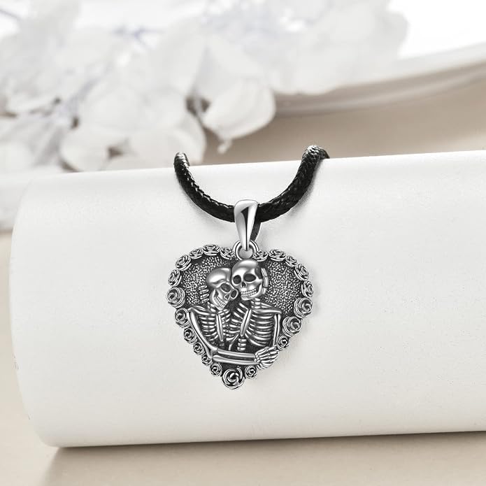 VONALA S925 Sterling Silver Celtic Owl/Moon Wolf/Horse/Dragon/Viking/Anchor Necklace Celtic Knot Pendant Necklace Irish Vintage Necklace Gifts for Women Teens Men Unisex