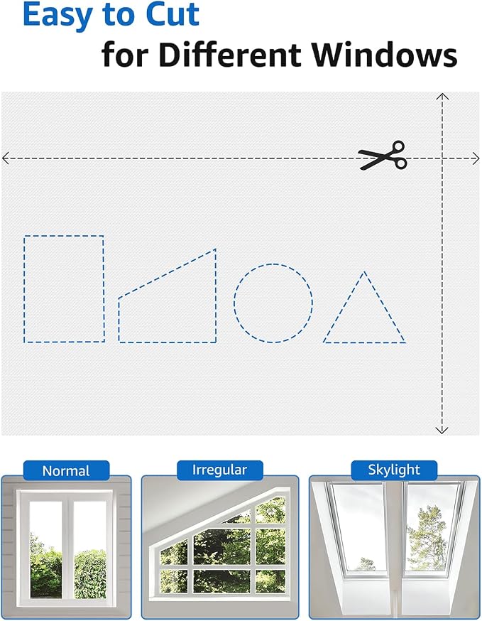 Sumobaby Blackout Curtains for Bedroom 114"x60" Portable No Drill Black Out Window Cover with Heat-Resistant Hook&Loop Tapes,100% Blackout Shades,Thermal Insulated Blinds for Bedroom,Nursery(White)