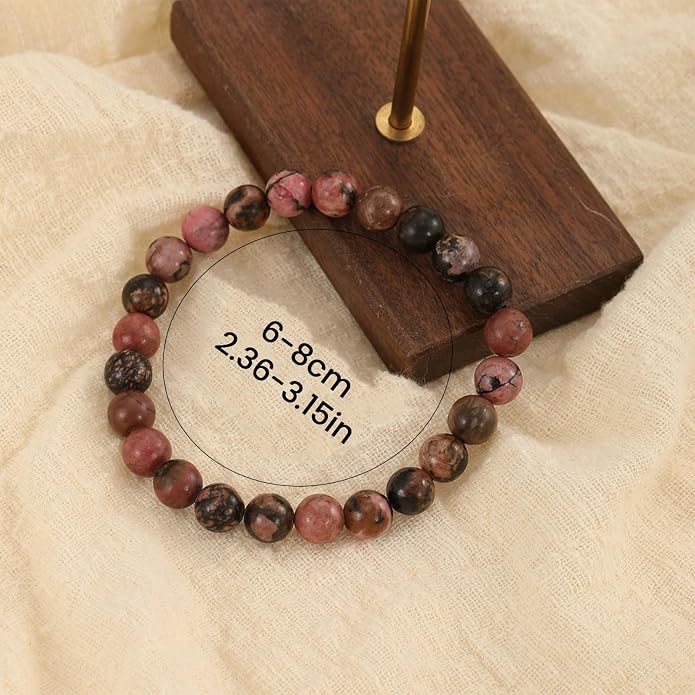 Crystal Vibe - Healing Crystal Bracelet for Women & Men | Natural Gemstone Bead Bracelet | Adjustable Handmade Energy Stone Bracelet | Bracelet for Meditation, Yoga & Daily Wear | Multiple Types