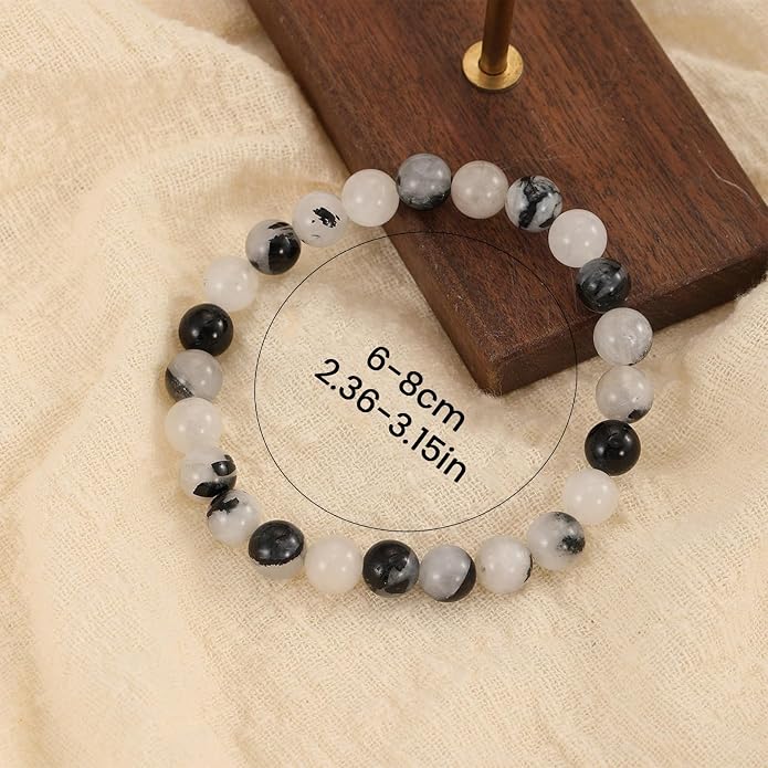 Crystal Vibe - Healing Crystal Bracelet for Women & Men | Natural Gemstone Bead Bracelet | Adjustable Handmade Energy Stone Bracelet | Bracelet for Meditation, Yoga & Daily Wear | Multiple Types