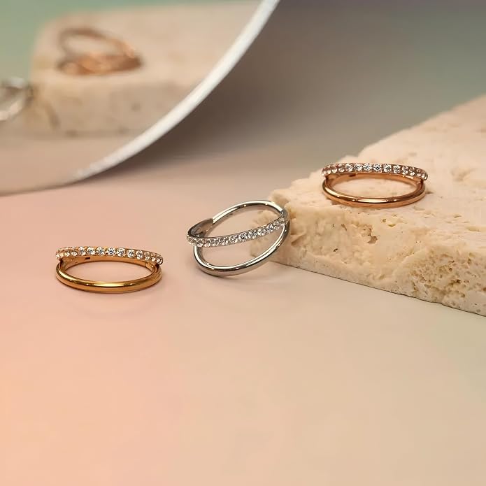 316L Surgical Steel Septum Clicker Ring Nose Ring Hoop Sleeper Hoop Earring Helix Rook Conch Cartilage Daith Tragus Earrings Lobe Nose Piercing Jewelry for Women