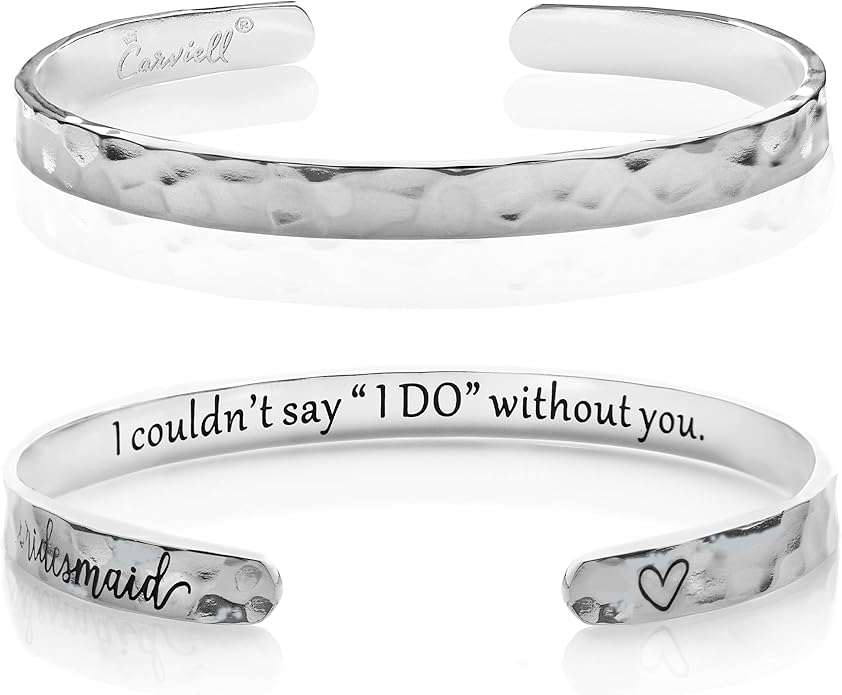 Carviell Bracelet - Gifts for Women – Inspirational, Friendship, Love, Mom, Daughter, Sister, Christian, Graduation, Memorial & Wedding Gifts – 100+ Phrases – Stainless Steel, Gift-Ready