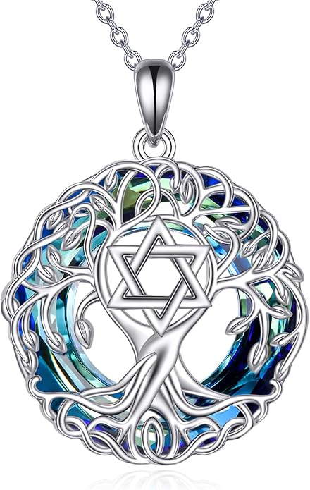 YFN Tree of Life Necklace Sterling Silver Celtic Knot Tree Pendant Jewelry Gifts for Women Men