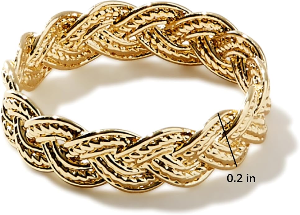 Ana Luisa Gold Rings for Women - 14K Gold Plated Rings for Women Non Tarnish - Trendy Stacking Ring for Daily Wear - Twisted, Heart, Eternity Ring Styles - Hypoallergenic & Water-Resistant Jewelry