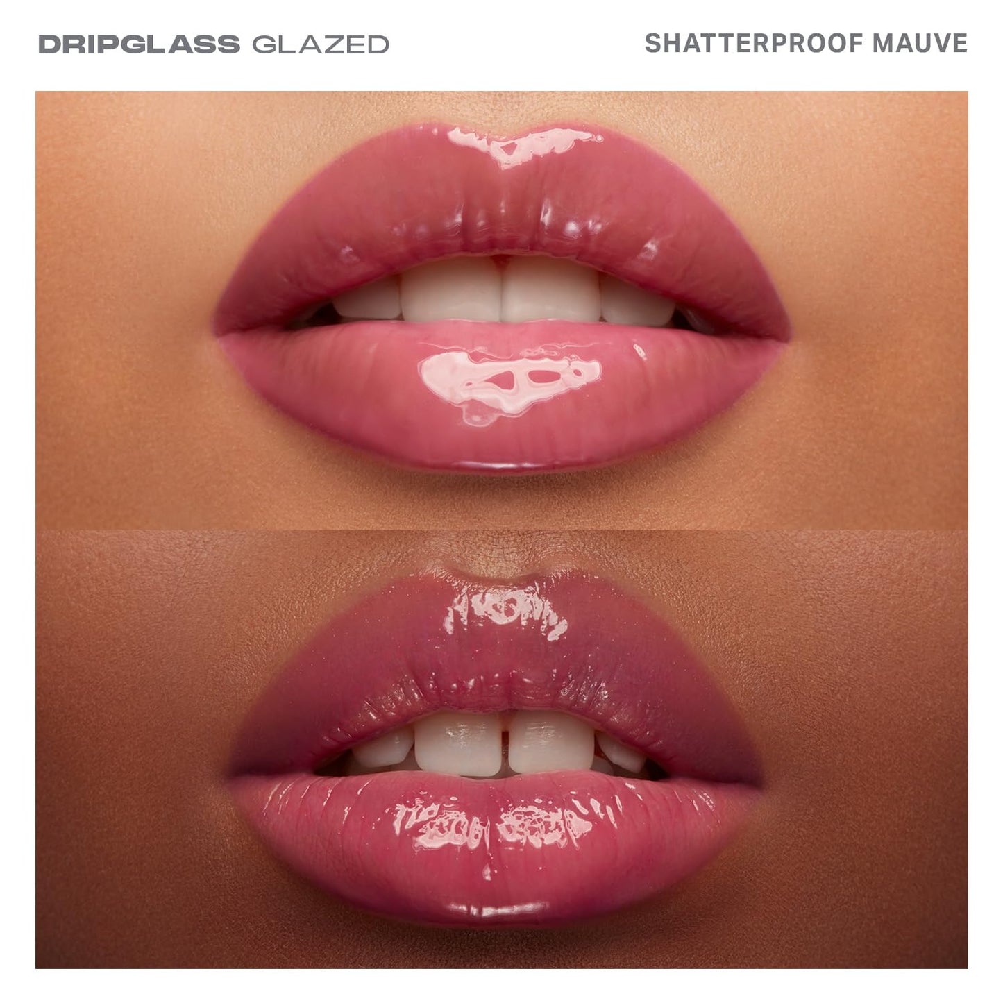 MORPHE Dripglass High Shine Lip Gloss - Glazed, Semi-Sheer & Nourishing Lip Makeup - Buildable Formula Infused with Plant-Derived Squalane & Vitamin E - Shatterproof Mauve (0.13 oz)