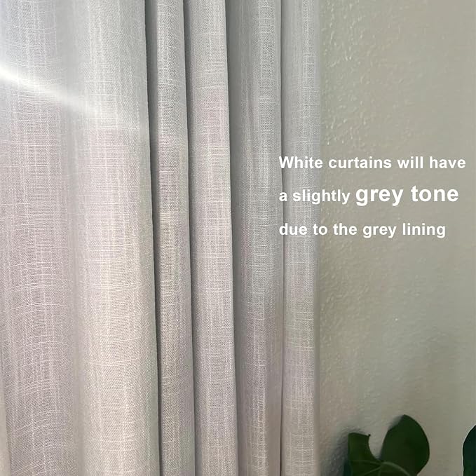 Vision Home White Pinch Pleated Full Blackout Curtains Thermal Insulated Window Curtains 90 inch for Living Room Bedroom Room Darkening Pinch Pleat Drapes with Hooks Back Tab 2 Panel 40" Wx90 L