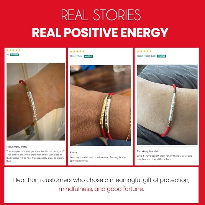 Buddha & Karma Tibetan Red String Bracelet - Handmade Buddhist Lucky Charm for Protection, Good Fortune & Positive Energy - Spiritual Bracelet for Men & Women - Adjustable Bracelets for Daily Wear