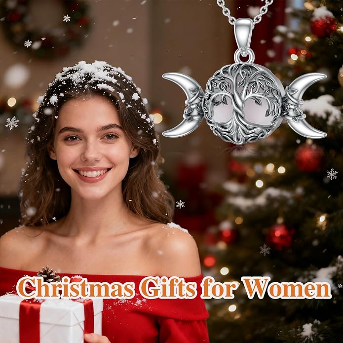 WINNICACA Tree of Life Gifts for Women 925 Sterling Silver Tree of Life Celtic Pendant Necklace Family Irish Jewelry Gifts for Women Wife Girlfriend Anniversary Birthday Gift