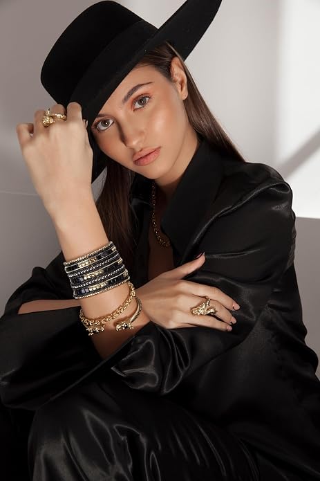 SPUNKYsoul Cuff Bracelets for Women Collection - Adjustable, Stylish Boho Inspired Beaded Bracelets, Trendy Stackable Beads, Ideal for Everyday Wear & Special Occasions