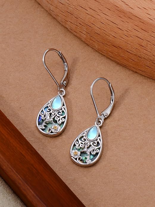 Seiyang Dangle Earrings 925 Sterling Silver Animal/American Flag/Turquoise Dangle Drop Earrings Jewelry Gifts for Women
