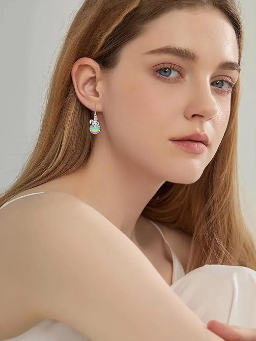 Seiyang Dangle Earrings 925 Sterling Silver Animal/American Flag/Turquoise Dangle Drop Earrings Jewelry Gifts for Women