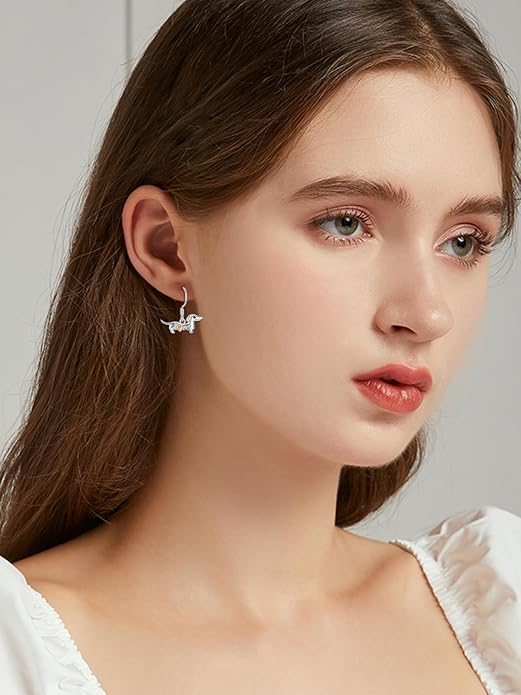 Seiyang Dangle Earrings 925 Sterling Silver Animal/American Flag/Turquoise Dangle Drop Earrings Jewelry Gifts for Women