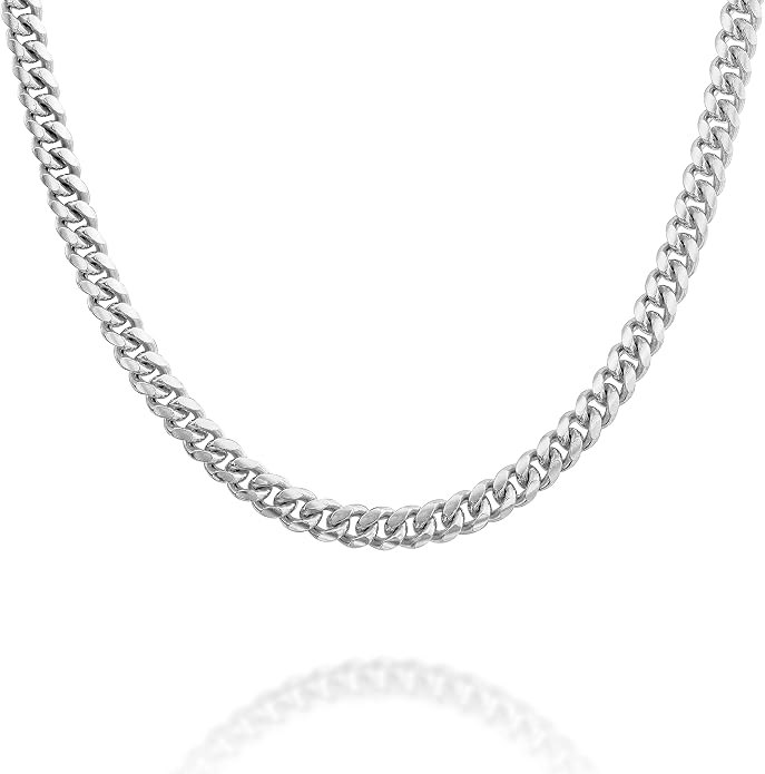 PAVOI 22K Gold Plated Chain Necklace For Women | Italian Solid 925 Sterling Silver Necklace for Men | Cuban Link, Rope, Snake & Rope Diamond-Cut Herringbone | Trendy Unisex Jewelry