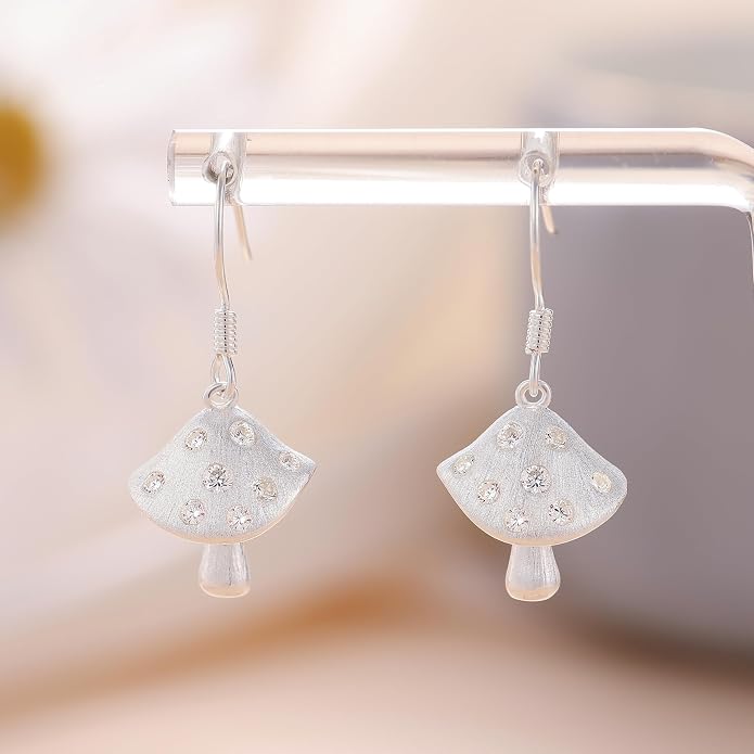 Sterling Silver Abalone Shell Filigree Dangle Drop Earrings Bohemia Jewelry Gift for Women Mother Mom