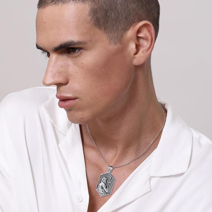 Tetragrammaton/Thors Hammer/Viking Axe/Jewish/Yahweh Necklace for Men 925 Sterling Silver Viking Norse Pagan Jewelry Gifts for Women