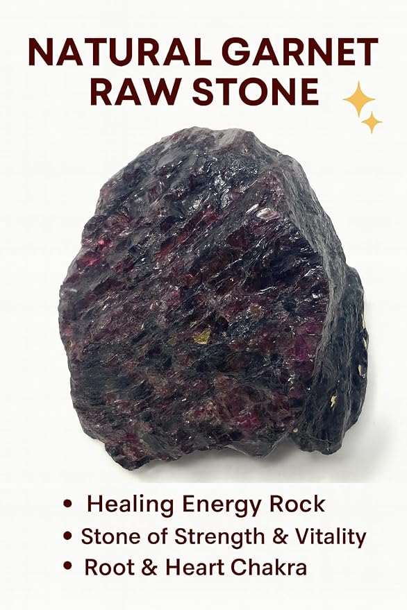 Large 1.25-2.0” Natural Garnet Raw Crystals Stones for Meditation, Chakra, Reiki, Crystal Grid, Energy Work, Wire Wrapping, Tumbling & Spiritual Home Decor