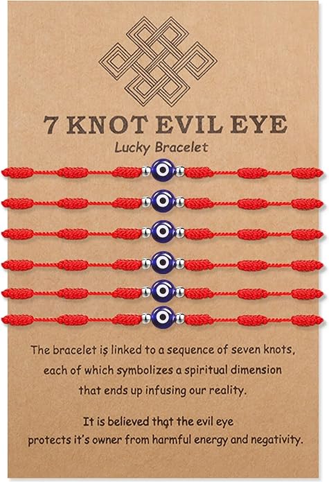 BOCHOI Evil Eye Bracelet for Women Good Luck String Bracelet Kabbalah Protection Friendship Wish Bracelet Jewelry for Girls Girlfriend Wife Mother Daughter