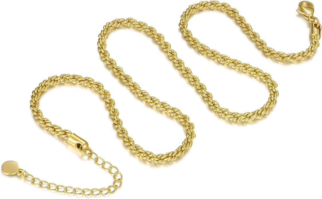 Natural Freshwater Baroque Pearl Necklace 14K Gold Plated Dainty Choker Necklace for Women Girls Snake Chain/Cuban Link/Paperclip/Ball Beaded Chain/Tennis Chain Fashion Jewelry for Gift