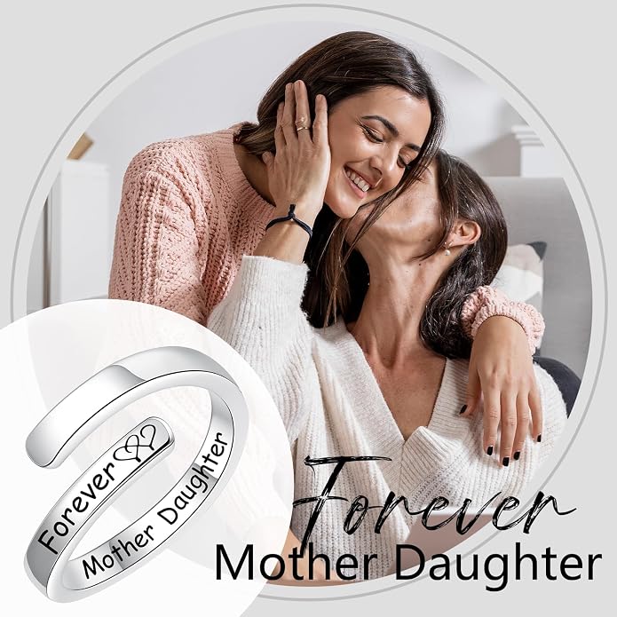 Silver Adjustable Ring Inspirational Jewelry S925 Sterling Wrap Open Ring for Women